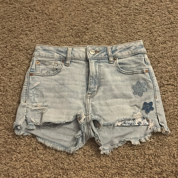 2 pairs of american eagle jean shorts, size 0, $25 each brand new - Picture 2 of 7